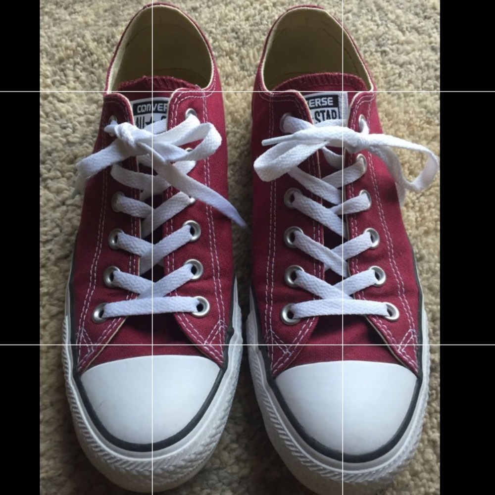 Maroon Converse (women’s 9/men’s 7)